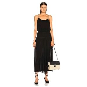 FRAME Gathered Waist Woven Midi/Maxi Dress Size XS